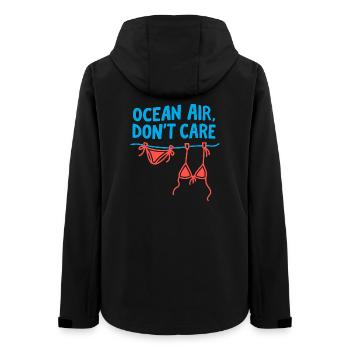 Ocean Air Wäscherei Tag T-Shirt - Frauen Recycelte Softshelljacke von Stanley/Stella - Schwarz - Hinten - AI Model Female 172 light (172cm)