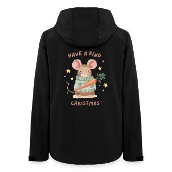 Passez un joyeux Noël – Douce Souris - Veste softshell femme recyclée Stanley/Stella - noir - Dos - AI Model Female 172 light (172cm)