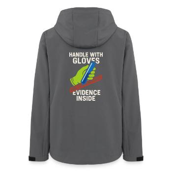 Forensic Chemist Crime Lab Toxicology - Women’s Recycled Softshell Jacket by Stanley/Stella - anthracite - Back - AI Model Female 172 light (172cm)