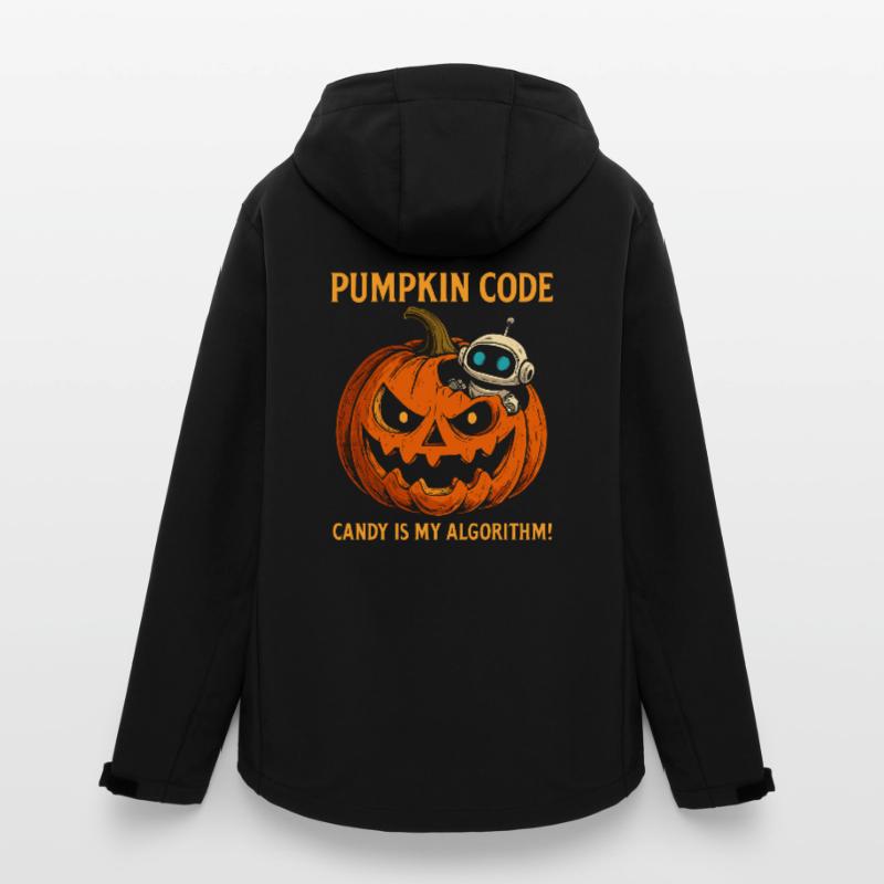 Pumpkin Code : Candy est mon algorithme ! Veste softshell femme recyclée Stanley/Stella