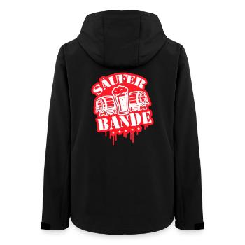 Säufer Bande Bier - Frauen Recycelte Softshelljacke von Stanley/Stella - Schwarz - Hinten - AI Model Female 172 light (172cm)
