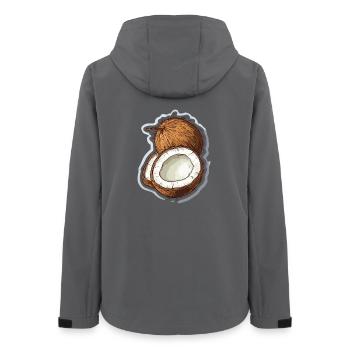 Kokosnuss Coconut - Frauen Recycelte Softshelljacke von Stanley/Stella - Anthrazit - Hinten - AI Model Female 172 light (172cm)