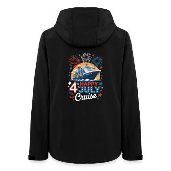 Patriotic Cruise Trip Independence Day 4th of July - Women’s Recycled Softshell Jacket by Stanley/Stella - black - Back - AI Model Female 172 light (172cm)