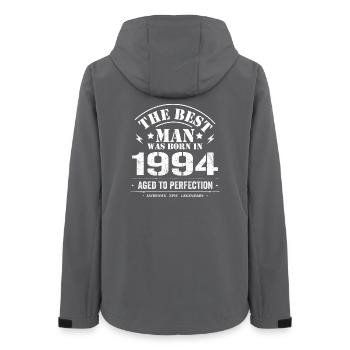 Geboren im 1994 Geburtstag 1994 - 31 Jahre Retro - Frauen Recycelte Softshelljacke von Stanley/Stella - Anthrazit - Hinten - AI Model Female 172 light (172cm)