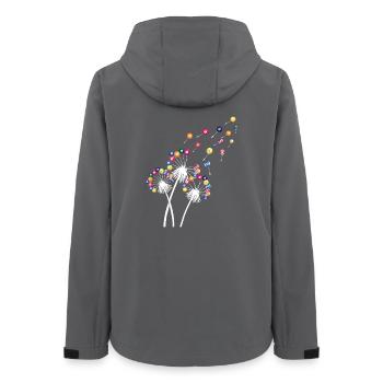 Dandelion Billiard Ball Funny Cue Sports Art - Women’s Recycled Softshell Jacket by Stanley/Stella - anthracite - Back - AI Model Female 172 light (172cm)