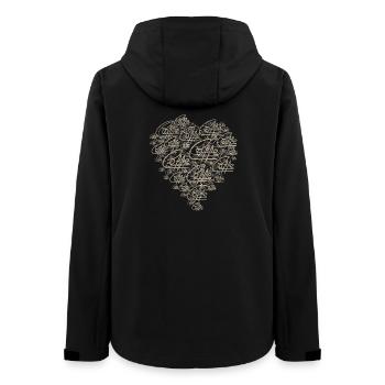 L’amour du café V1 - Veste softshell femme recyclée Stanley/Stella - noir - Dos - AI Model Female 172 light (172cm)