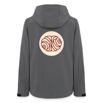 FRANZBRÖTCHEN GEBÄCK HAMBURGER STUDENTIN - Frauen Recycelte Softshelljacke von Stanley/Stella - Anthrazit - Hinten - AI Model Female 172 light (172cm)
