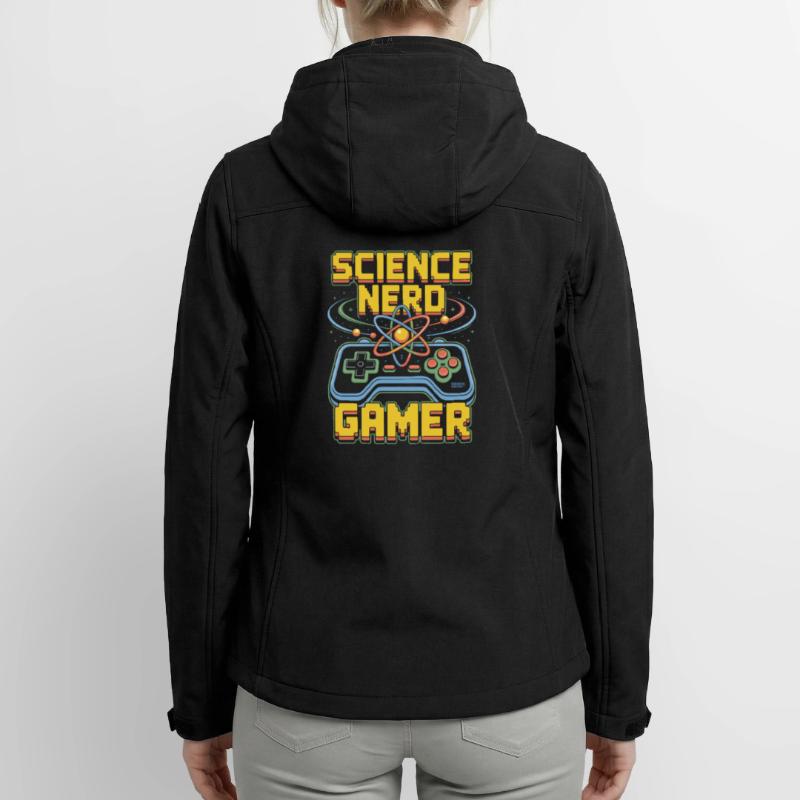 Science Nerd Gamer Atom Controller Wissenschaft Frauen Recycelte Softshelljacke von Stanley/Stella