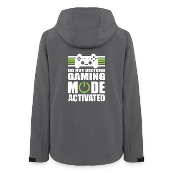 Gaming Mode Do Not Disturb - Women’s Recycled Softshell Jacket by Stanley/Stella - anthracite - Back - AI Model Female 172 light (172cm)