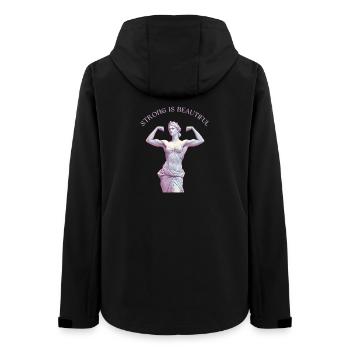 Fort c’est beau – Goddess Gym Art - Veste softshell femme recyclée Stanley/Stella - noir - Dos - AI Model Female 172 light (172cm)
