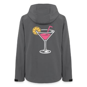 Cocktail Alcohol Mixed drink Long drinks - Women’s Recycled Softshell Jacket by Stanley/Stella - anthracite - Back - AI Model Female 172 light (172cm)