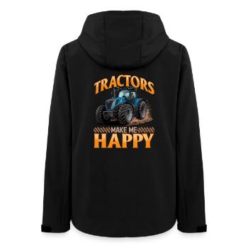 Tractor Kids Farm Lifestyle - Frauen Recycelte Softshelljacke von Stanley/Stella - Schwarz - Hinten - AI Model Female 172 light (172cm)