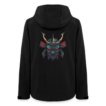 Mech-Samurai - Frauen Recycelte Softshelljacke von Stanley/Stella - Schwarz - Hinten - AI Model Female 172 light (172cm)