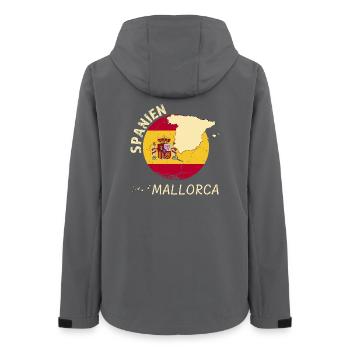 Mallorca - Frauen Recycelte Softshelljacke von Stanley/Stella - Anthrazit - Hinten - AI Model Female 172 light (172cm)