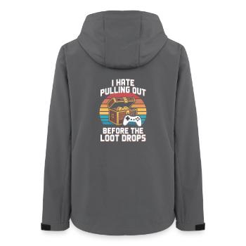 Je déteste me retirer avant que le butin ne tombe Gamer - Veste softshell femme recyclée Stanley/Stella - charbon - Dos - AI Model Female 172 light (172cm)