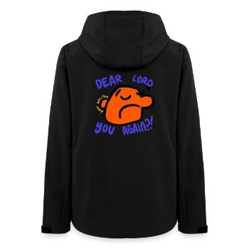 Dear lord. You again?! - Women’s Recycled Softshell Jacket by Stanley/Stella - black - Back - AI Model Female 172 light (172cm)