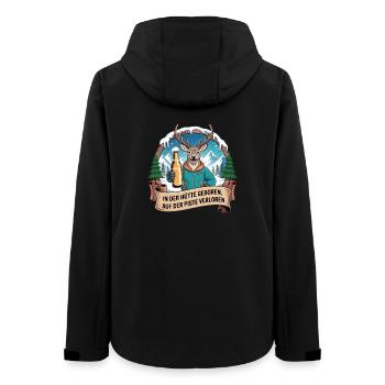 Team Party Ski Holiday Ski & Snowboarder Après Ski - Women’s Recycled Softshell Jacket by Stanley/Stella - black - Back - AI Model Female 172 light (172cm)