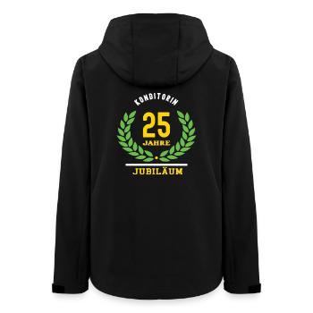 Konditorin Jubiläum 25 Jahre 25 jähriges Jubi - Frauen Recycelte Softshelljacke von Stanley/Stella - Schwarz - Hinten - AI Model Female 172 light (172cm)