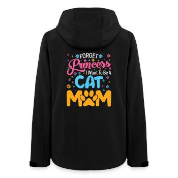 Je veux être une maman chat - Veste softshell femme recyclée Stanley/Stella - noir - Dos - AI Model Female 172 light (172cm)