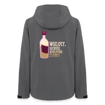 Whiskey Spruch Whiskeytrinker Whiskeyliebhaber - Frauen Recycelte Softshelljacke von Stanley/Stella - Anthrazit - Hinten - AI Model Female 172 light (172cm)