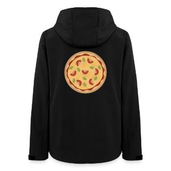 Pizza - Frauen Recycelte Softshelljacke von Stanley/Stella - Schwarz - Hinten - AI Model Female 172 light (172cm)
