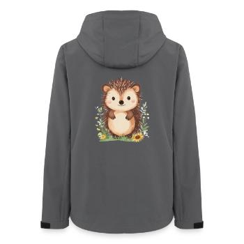 Hedgehog - Women’s Recycled Softshell Jacket by Stanley/Stella - anthracite - Back - AI Model Female 172 light (172cm)