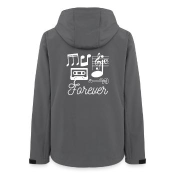 music_forever - Frauen Recycelte Softshelljacke von Stanley/Stella - Anthrazit - Hinten - AI Model Female 172 light (172cm)