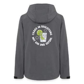 Bachelor Party Team Bride Hen Party - Women’s Recycled Softshell Jacket by Stanley/Stella - anthracite - Back - AI Model Female 172 light (172cm)