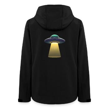Scène d’enlèvement par faisceau lumineux OVNI - Veste softshell femme recyclée Stanley/Stella - noir - Dos - AI Model Female 172 light (172cm)