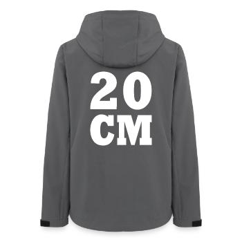 20 cm - Frauen Recycelte Softshelljacke von Stanley/Stella - Anthrazit - Hinten - AI Model Female 172 light (172cm)