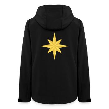 Étoile dorée à huit griffes - Veste softshell femme recyclée Stanley/Stella - noir - Dos - AI Model Female 172 light (172cm)