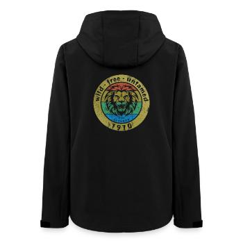 Wild, free & untamed since 10/1970 - Women’s Recycled Softshell Jacket by Stanley/Stella - black - Back - AI Model Female 172 light (172cm)