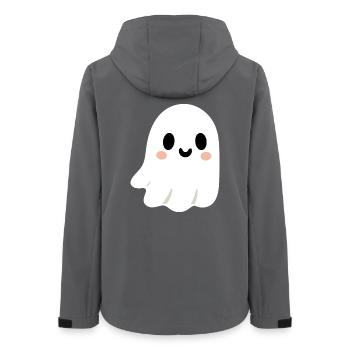 Cute Ghost - Women’s Recycled Softshell Jacket by Stanley/Stella - anthracite - Back - AI Model Female 172 light (172cm)