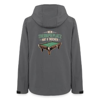 Jouer au billard Snooker Joueurs de billard - Veste softshell femme recyclée Stanley/Stella - charbon - Dos - AI Model Female 172 light (172cm)
