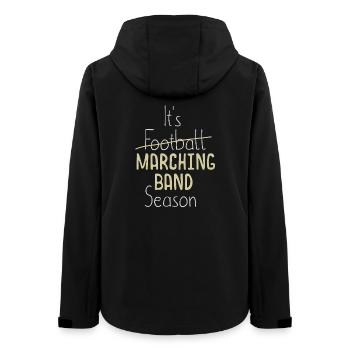 Fußball - Marching Band Saison Musikliebhaber - Frauen Recycelte Softshelljacke von Stanley/Stella - Schwarz - Hinten - AI Model Female 172 light (172cm)