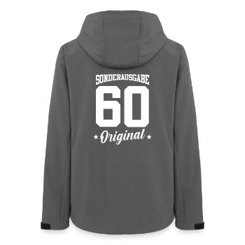 60 Anniversaire - Veste softshell femme recyclée Stanley/Stella - charbon - Dos - AI Model Female 172 light (172cm)