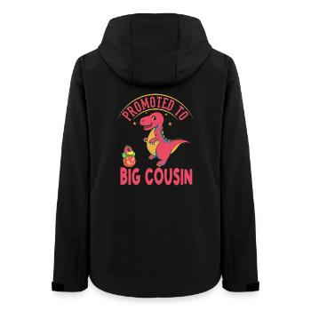 Promu au rang de grand-cousin-T-Rex Dinosaure - Veste softshell femme recyclée Stanley/Stella - noir - Dos - AI Model Female 172 light (172cm)