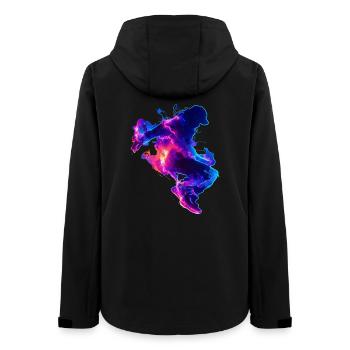 Electric_Storm_Breaker - Frauen Recycelte Softshelljacke von Stanley/Stella - Schwarz - Hinten - AI Model Female 172 light (172cm)
