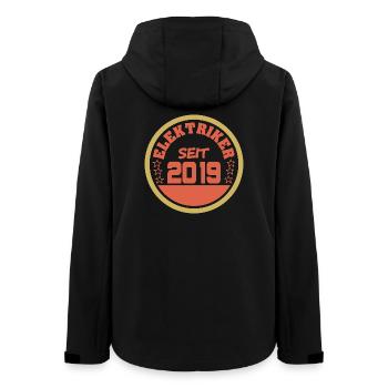 Electrician 2019 - Women’s Recycled Softshell Jacket by Stanley/Stella - black - Back - AI Model Female 172 light (172cm)
