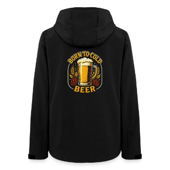 Né Pour La Bière Froide | Brasserie Urbaine - Veste softshell femme recyclée Stanley/Stella - noir - Dos - AI Model Female 172 light (172cm)