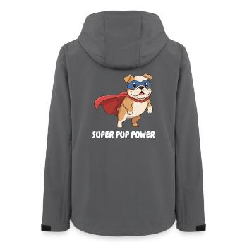 Cape de chien super-héros - Veste softshell femme recyclée Stanley/Stella - charbon - Dos - AI Model Female 172 light (172cm)