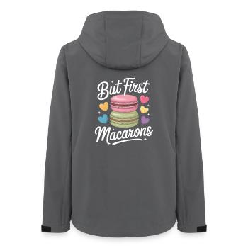Macaron Französische Desserts - Frauen Recycelte Softshelljacke von Stanley/Stella - Anthrazit - Hinten - AI Model Female 172 light (172cm)