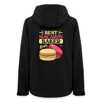 Macaron Französische Desserts - Frauen Recycelte Softshelljacke von Stanley/Stella - Schwarz - Hinten - AI Model Female 172 light (172cm)