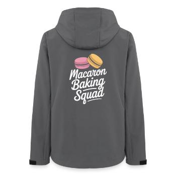 Macaron French Desserts - Women’s Recycled Softshell Jacket by Stanley/Stella - anthracite - Back - AI Model Female 172 light (172cm)