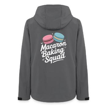 Macaron French Desserts - Women’s Recycled Softshell Jacket by Stanley/Stella - anthracite - Back - AI Model Female 172 light (172cm)
