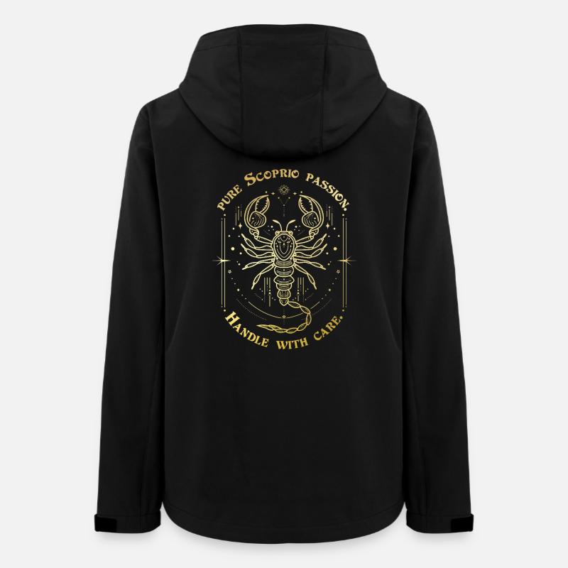 Skorpion Leidenschaft Sternzeichen Geschenk Astrologie Kunst - Frauen Recycelte Softshelljacke von Stanley/Stella - Schwarz