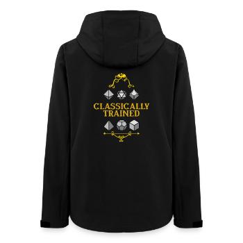 Classically Trained Dice Mastery - Women’s Recycled Softshell Jacket by Stanley/Stella - black - Back - AI Model Female 172 light (172cm)