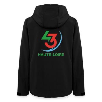 Emblem 43 Haute Loire - Women’s Recycled Softshell Jacket by Stanley/Stella - black - Back - AI Model Female 172 light (172cm)