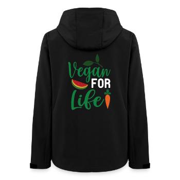 Végétalien pour la vie - Veste softshell femme recyclée Stanley/Stella - noir - Dos - AI Model Female 172 light (172cm)