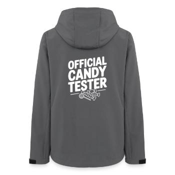 Offizieller Süßigkeitentester - Frauen Recycelte Softshelljacke von Stanley/Stella - Anthrazit - Hinten - AI Model Female 172 light (172cm)